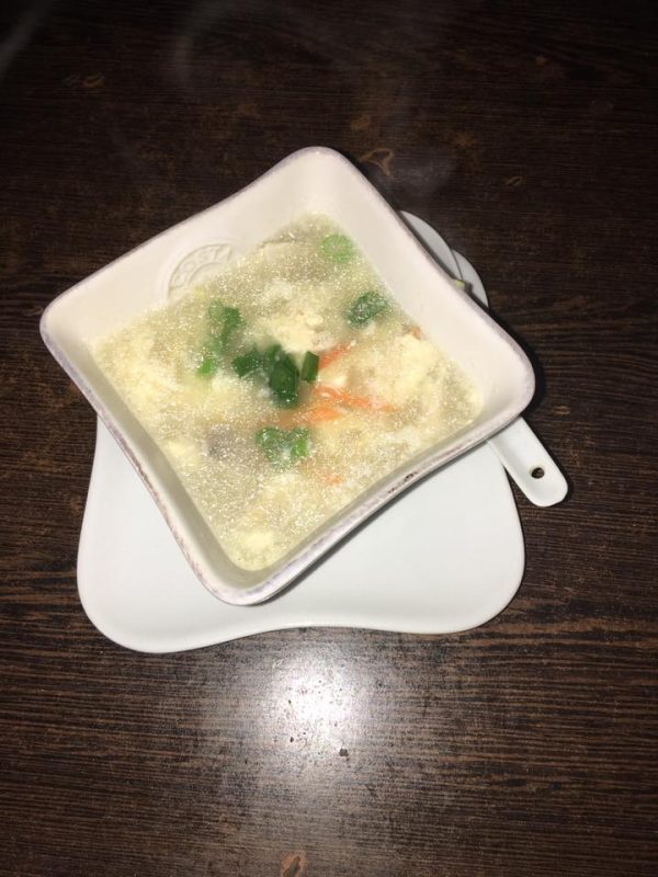 5. Potage aux oeufs mimosa
