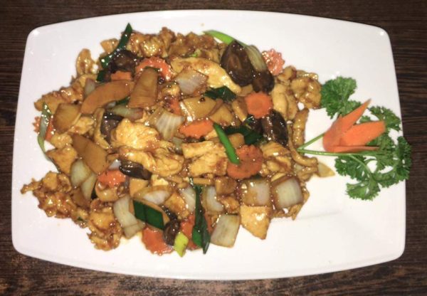 113. Poulet aux champinions chinois & bambou